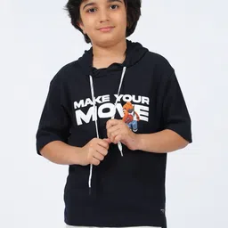 Octave Boys Printed Hooded T-shirt-image-75