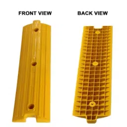 LADWA 6 Mtrs Rubber Rumblers Safety Speed Breaker, (6 Yellow & 6 Black), (12 Pcs)-46