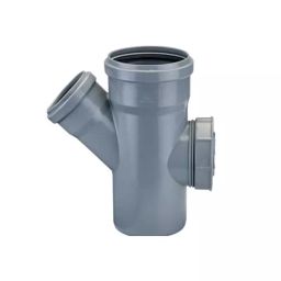 Jain Irrigation Systems 110x75 mm SWR Rubber Ring Joint Reducing Y With Door-image-58