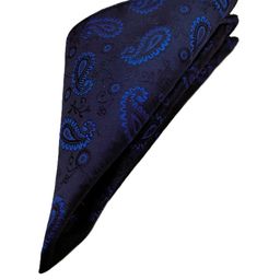 VOICI Blue Printed Pocket Squares-image-74
