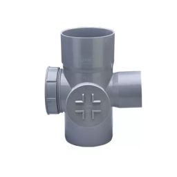 Jain Irrigation Systems 110x75 mm SWR Solvent Weld Joint Reducing Tee With Door-image-96