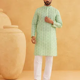 SOJANYA Men Ethnic Motifs Printed Kurta-image-29