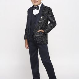 YK Boys Single-Breasted Five-Piece Suit-image-65