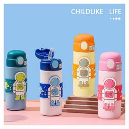 YAMAMA Astronaut Theme Hot and Cold Water Bottle for Kids Insulated SS316 Bottle Kids Water Bottle Double Walled Vacuum Insulated Stainless Steel Bottle - 500 ML (Color May Vary)-10