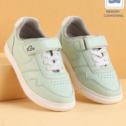 Babyoye Solid Casual Shoes with Velcro Closure - Pista Green-image-28