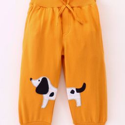 Mini Taurus Cotton Knit Full Length Lounge Pant with Puppy Print - Yellow Gold-image-23