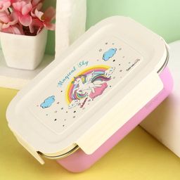 ServewellBite Single Wall Lunch Box & Container Unicorn Print  - Multicolour-image-43