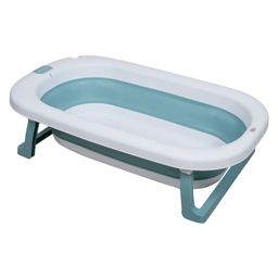 Kiddery Baby Bath Tub with Drain Hole for up to 03 Years - Green-picture-16