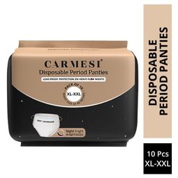 Carmesi Disposable Period Panties with 360 Degree Protection for Super Heavy Flow No Leakage Rashes or Discomfort Ultra Absorbent Core Size XL-XXL - Pack of 10-image-63