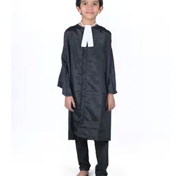 BookMyCostume Three Fourth Sleeves Lawyer Costume Set - Black-picture-37