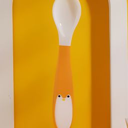 COZY VIBES Children Learn Eating Baby Training Practice Tableware Twist Bendable Fork Spoon Silicone Soft Spoon Set Suction PACK OF 1- COLOR MAY Vary image 2
