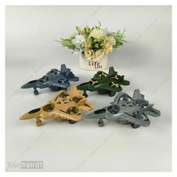 Kids Mandi Inertia Friction Army Fighter Jet Unbreakable Toy with Rotating Fans, Aircraft Toys image 3