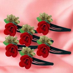 GADINFASHION Women Set of 6 Tic Tac Hair Clip-image-35