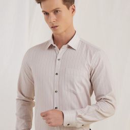 Stori Men Opaque Striped Casual Shirt-image-34
