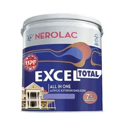 Nerolac EXCEL TOTAL SUPER Exterior Emulsion Paint 1 L White-2