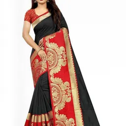 Ruhabs Ethnic Motifs Woven Design Saree-picture-4