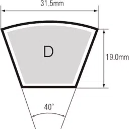 Mitsuboshi Standard Red V Belt Type D 5461 mm, RD329-image-77