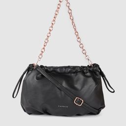 Caprese Black Structured Satchel-17
