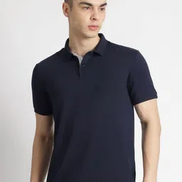 Reebok Men Solid Polo Collar Cotton T-shirt-image-26