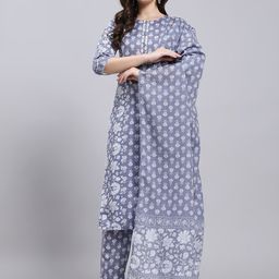 Anouk Rustic Women Floral Printed Kurta with Trousers & With Dupatta-34