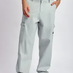 Beyoung Men Pure Cotton Cargos Trousers-image-6