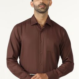 Blackberrys India Slim Fit Textured Pure Cotton Formal Shirt-picture-10