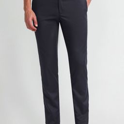 Arrow Men Solid Mid Rise Carson Tapered Fit Trouser-image-68