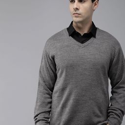 Park Avenue Men Solid Pullover-image-55
