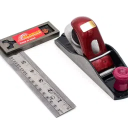 GLOBUS 1130 Steel Carpenter Plane 17.78 cm (7 Inch) With Measuring Tool Try Square 6 Inch (Set Of 2 Pcs)-image-25