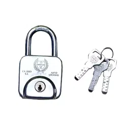 Harrison Premium 60 mm Stainless Steel 3 Keys Square Padlocks, CX-3000 0557-30