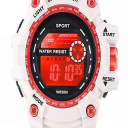 Hala Men Dial & Straps Digital Watch G80-Red-Ring-White-Band image 5