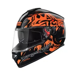 Studds N10 Black Xtra Large (600 mm) Full Face Helmet, Drifter D2 Decor-image-3