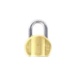 Europa 58-65 mm 11 Pin Dimple Key Brass Matt 3 Keys Padlock, L358BM-29