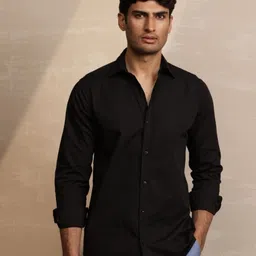 Uncluttered Closet Men Solid Standard Casual Shirt-image-21