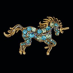 Curren Blue Plated Metal Brooch-image-22