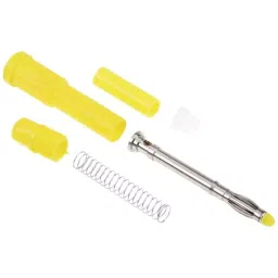 RS PRO 4 mm Yellow Male Banana Plug-Solder Termination 1000V 20A, 2070872-8