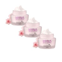 Lotus Herbals Set Of 3 WhiteGlow Advanced Pink Glow SPF 25 Brightening Cream-50g Each-49