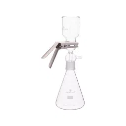 Supertek 47 mm All Glass Filter Holder Filtration Assembly, Flask Capacity 2000 ml, 18.147.2000 image 1
