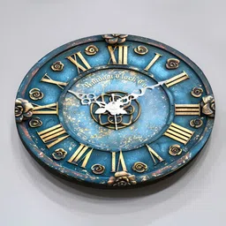 RANDOM Printed Round Shaped Sweep Silent Movement Contemporary Wall Clock image 5