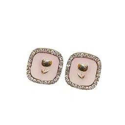FIMBUL Gold-Plated Crystals Studded Square Shaped Studs image 3
