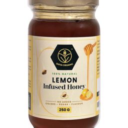 Shiva Organic Lemon Infused Honey 100% Natural and Pure No Added Sugar No Added Color Flavour Unadulterated - 250 g-image-60
