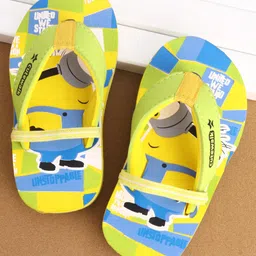 Cute Walk by Babyhug Slip On Flip Flops Minions Print - Yellow-picture-41