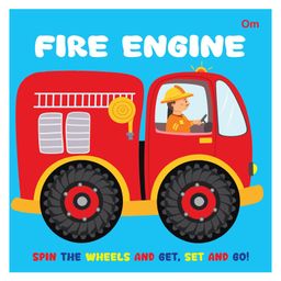 Fire Engine Wheel Book - Wheel books for kids - Board Book for Children English-10