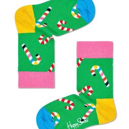HAPPY SOCKS Organic Cotton Blend Candy Cane Printed Socks - Green-image-56