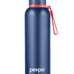 Pexpo Bravo Hot & Cold Stainless Steel Water Bottle |Vacuum Insulated Flask|ISI Certified |700ml, Denim Blue | Office | Home |Gym|Adults-picture-46