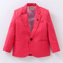 Dapper Dudes Full Sleeves Abstract Printed Blazer - Dark Pink-picture-25