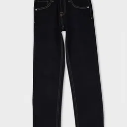 Pepe Jeans 100% Cotton Woven Full Length Straight Fit Solid Jeans - Black-picture-40