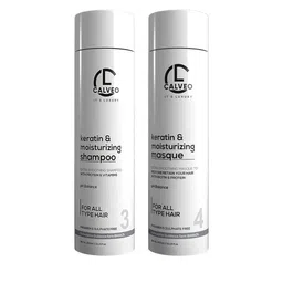CALVEO Keratin & Moisturizing Shampoo & Masque - 300ml Each image 1