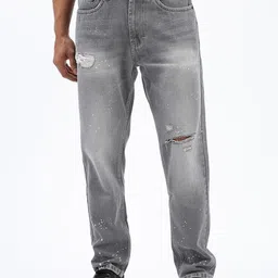 SHOWOFF Men Comfort Slash Knee Light Fade Cotton Jeans-image-55