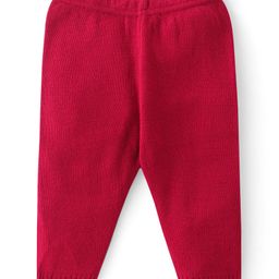 Babyhug Knitted Full Sleeves Sweater Set with Heart Design - Multicolour image 4